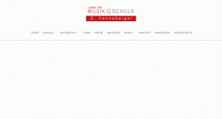 Desktop Screenshot of musikschule-henneberger.de
